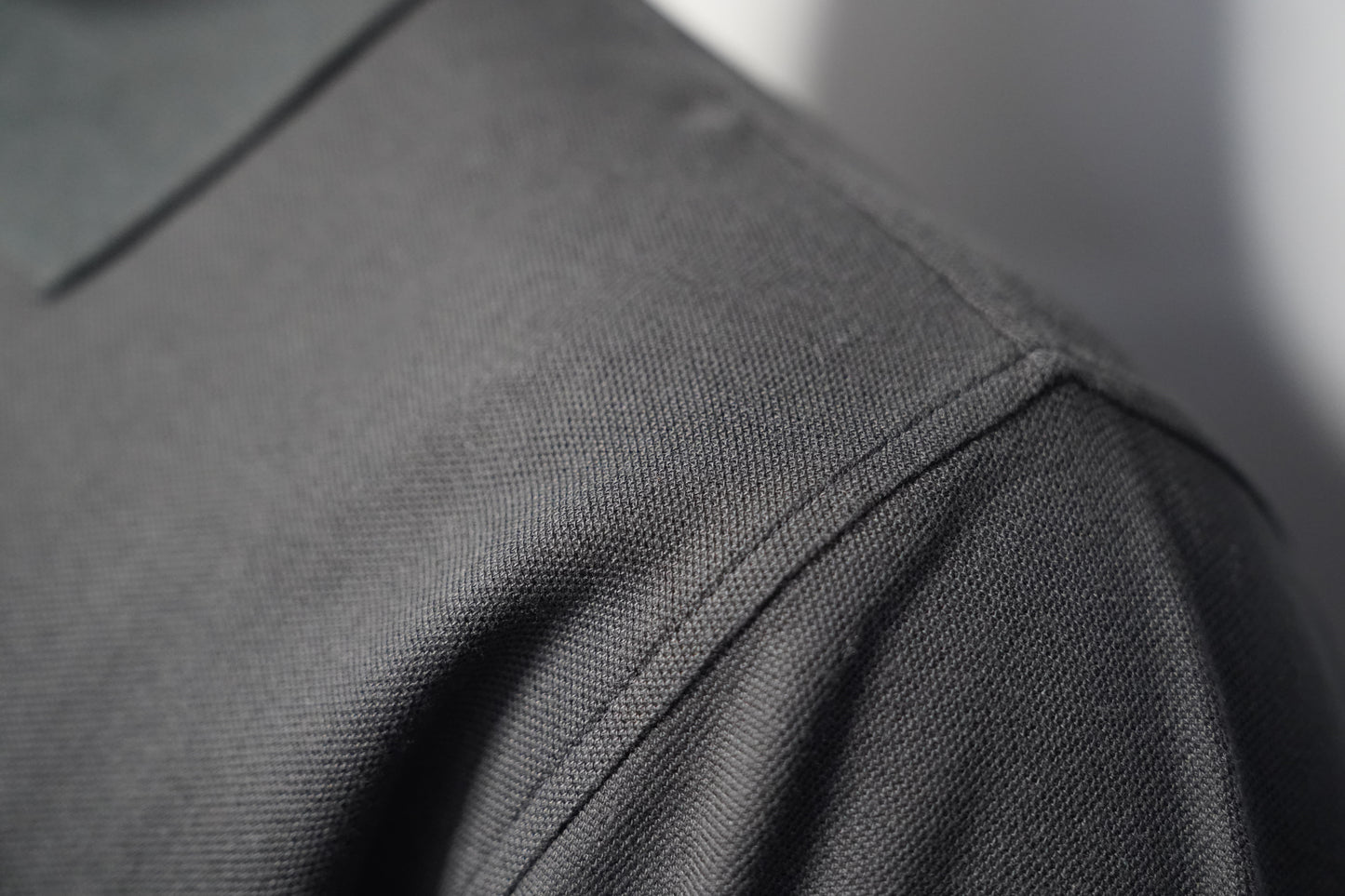 Close-up of a graphite fabric texture