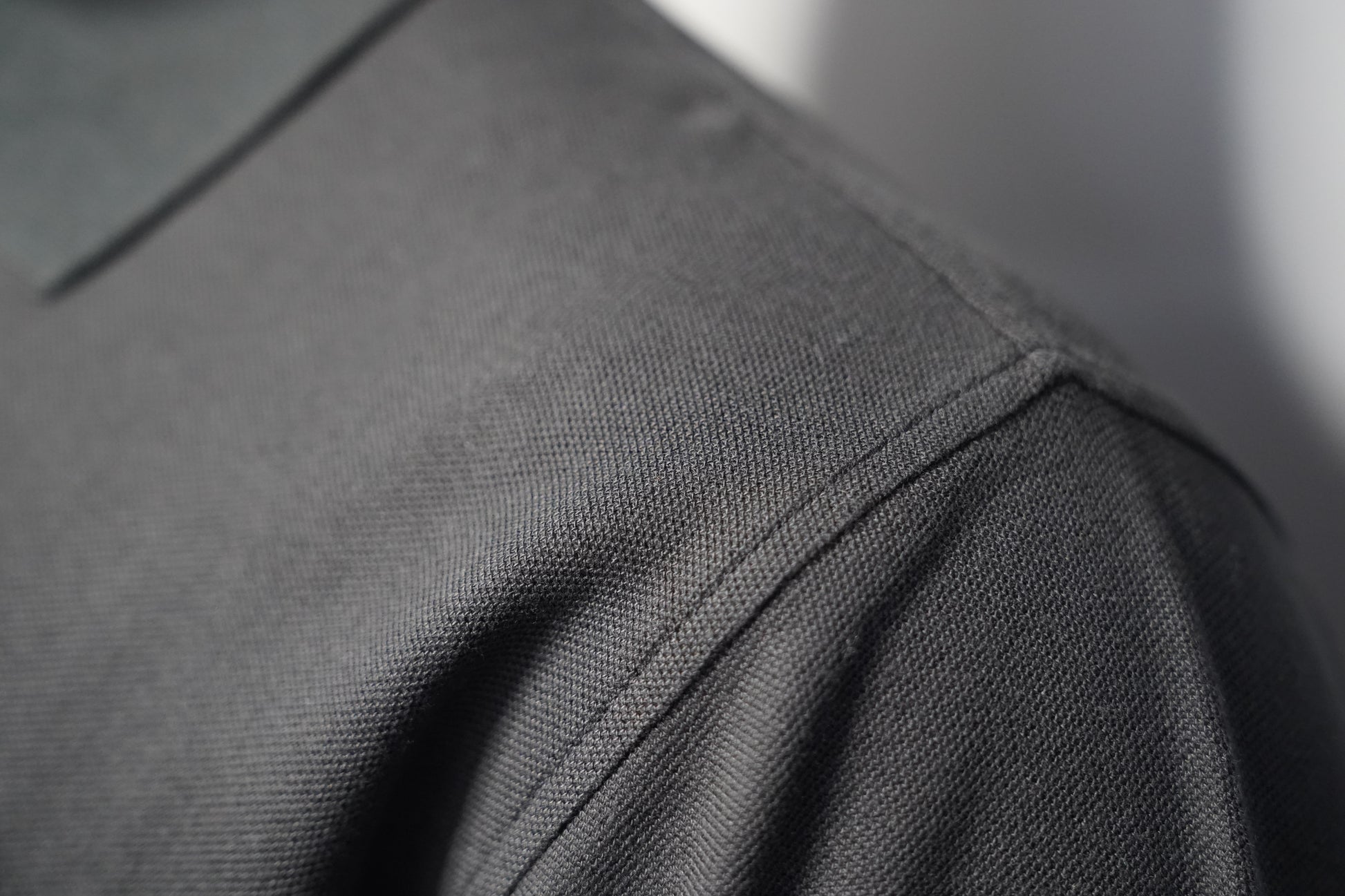 Close-up of a graphite fabric texture